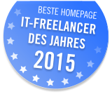 IT Freelancer des Jahres 2015 - Beste Homepage